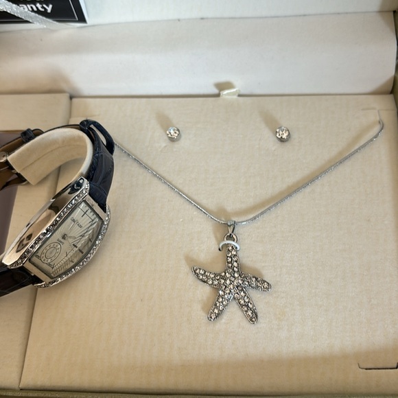 Nib watch, necklace & earrings set - Picture 4 of 8